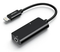 USB-adapter Awei CL-121 Lightning - Jack 3,5 mm + Lightning (AWEI083BLK)