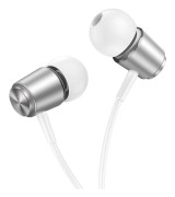 Hoco In-Ear Trådbundna Hörlurar Jack 3.5 mm M108 - Silver (Silver)