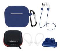 [5-Pack] Airpods 3 Tillbehör Set - Blå