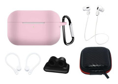 [5-Pack] Airpods Pro 2/Pro 1 Tillbehör Set - Rosa
