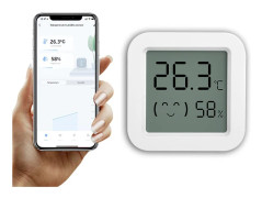 Mini LCD-skärm kompatibel med Bluetooth APP fjärrkontroll termometer