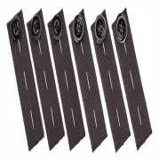 Elastiska byxmidjeförlängare (6-pack), justerbara midjebandsförlängare för män och kvinnor, set med knappförlängare för jeans och byxor
