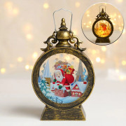 |NN| Juldekoration Stormlykta LED Retro Bärbar Lampa Julklappar Belysning Scenlayout Prydnader C