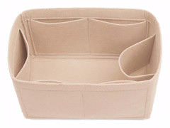 Väska Organizer Filt Tyg Insats 25 30 35 Smink Handväska Khaki StyleA M Khaki StyleA M