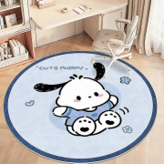 40/60/100cm Kuromi Sanrio Kudde Kawaii Anime Matta Badrum Halkfri Matta Söt Stol Plyschleksaker Present Till Barn B 100cm med fluff-tfrf