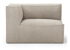 Ferm Living, Catena Sofa Armrest Left L400 Confetti Bouclé - Light Grey