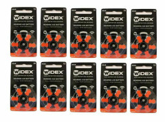 Widex hearing aid battery Size 13(PR48) (5 X10 X 6=300 Batteries) FREE SHIPPING