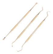 4/3 st/set Tandrengöringsverktyg i rostfritt stål Tandläkare Tandstensskrapa Scaler Plackborttagare Dentalhygieninstrument Kit