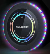 Uppladdningsbar LED Frisbee - 175G-RGB - Smart Läge - Automatisk Tändning - Rolig Present för Födelsedagar och Camping - Slumpmässiga UFO-Mönster T...