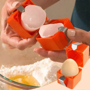 Äggskalsöppnare för hårdkokta ägg, äggskalare handhållen äggtoppskärare enkel äggknäckare äggskivare för råa och hårdkokta ägg (FMY) 3pcs