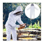 Biodlingsdräkt i naturlig bomull med fäktningsslöja - XL