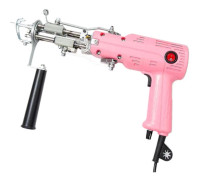 Elektrisk tuftpistol för mattor, snabb klippning/ögla, för sömnad, manuellt verktyg, rosa