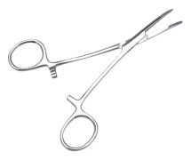 Precisionsutformad Hemostatisk Peang i Rostfritt Stål för Husdjur och Hundar, Böjd Spets för Enklare Åtkomst och Minskad Smärta, Idealisk för Husdjursvård Speciellt Öron