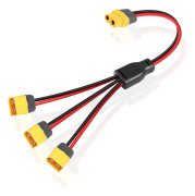 Xt60 Splitter Förlängningskabel 1 Hona till 3 Hane Kontaktadapter [xc]_MGF