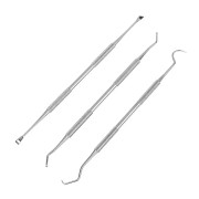 4/3 st/set Tandrengöringsverktyg i rostfritt stål Tandläkare Tandstensskrapa Scaler Plackborttagare Dentalhygieninstrument Kit