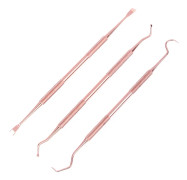 4/3 st/set Tandrengöringsverktyg i rostfritt stål Tandläkare Tandstensskrapa Scaler Plackborttagare Dentalhygieninstrument Kit