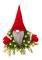 Juldekorationer, upplyst julkrans för ytterdörr, julväggdekoration, konstgjord jultomte