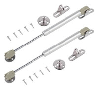 Möbelgångjärn, 2 stycken Möbel Gasfjädrar 40N 270mm Rostfria Gasfjädrar Köksdörr Gasfjädrar med Skruvar (Silver)