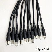 10 st 5,5x2,1 DC-kontakt hane eller hona kabel kabelkontakt hane