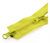 1 st Klädtillbehör Dubbel Dragkedja Lång Dragkedja Öppen Kraftig Jacka Resin Dragkedja Nr 5 yellow 90cm