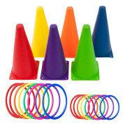 Stabila Training Cones with Stability Holes, Easy to Clean and Stain Resistant, Promotes Patience and Improved Attention