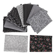 Mjukt tyg för pyssel, noppningsfritt, utskrivbart, klippbart bomullstyg för sömnad, lapptäcke, scrapbooking, 10 färger