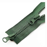 1 st Klädtillbehör Dubbel Dragkedja Lång Dragkedja Öppen Kraftig Jacka Resin Dragkedja Nr 5 green 90cm