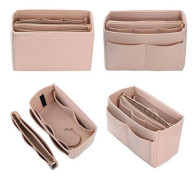 Väska Organizer Insert, Filt Väska Organizer med Dragkedja, Handväska &