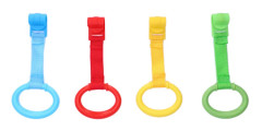 4st Baby Pull Up Ringar Plastmaterial Ergonomisk design Säker Praktisk Olika färger Walking Assistant för småbarn