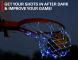 Färgskiftande Basketkorg, Superstark LED Basketkorgslampa för Utomhus- och Inomhusbruk, Justerbar Fjärrkontroll, Enkel Installation