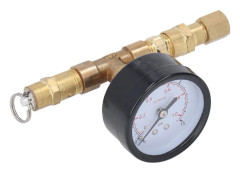 Tryckmätare för ölbryggningsfat, 0-15 PSI tryckregulator för fat med justerbar avlastningsventil, mässingsventil för hembryggning, stöd