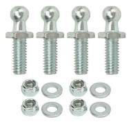 4st 10mm Kulbultar 5/16-18 Gänga Hög Hårdhet Robust Stabil Kulbultbrickor Kit för Verktygslåda Husbilar Bilar 0,5 Tum