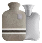 2 liters varmvattenflaska Grå Gray