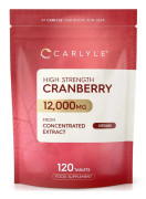 Cranberry Tablets 12,000mg with Vitamin C | 120 Count