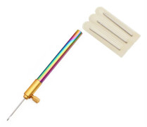 Set med fransk broderi Tambour virknål med 3 nålar Fjäderbroderi Hantverk Korsstygn Sömnadskit DIY Stickning