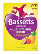 Bassetts Vitamins Multivitamin & Omega-3 Tropical 30 Chewis X 5