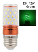 LED Majs Färgglada Glödlampor Majslampa GRÖN E14 12W E14 12W Grön E14 12W-E14 12W