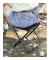 Fällbar pall, hopfällbar pall för vuxna med bärväska för camping, fiske, resor, vandring, grillning, strand (svart) 1-pack