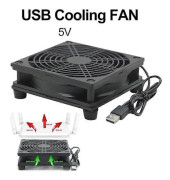 12cm Kylfläkt DC 5V USB Ström Tyst Fläkt För Router