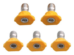 5 Set Gula Munstycksspetsar 5 Öppningar 15 De 1/4\"