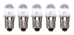 5 st E10 LED-lampa DC 3V 4.5V Instrumentlampa Indikeringslampa[GKS]