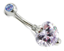 Les Trésors De Lily [H9407] - Body Piercing 'Love' lavendel violett