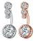 Navelpiercing Zirconia - Hjärtformad Navelring