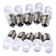 10 st E10 12V LED-spotlampor Varmvit