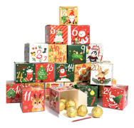 Julkalenderlådor 24 dagar lådor papper adventskonst