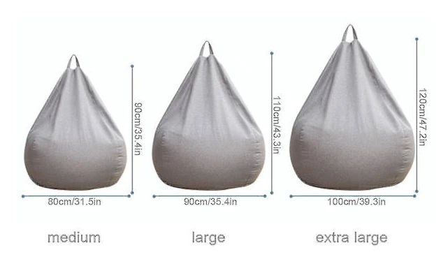 Ny design extra stora bönsäckstolar Soffa Cover Inomhus Lazy Lounger För Vuxna Barn Hotsale!
