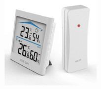 Baldr Digital LCD Väderstation Inomhus Utomhus Trend Hygrometer Termometer Trådlös Fjärrsensor