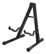 Black Guitar Stand Iron - Unik vikbar design, stabilt A-ramstativ för basvisning - Perfekt