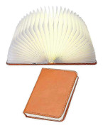 Booklight, Nattlampa Boklampa LED Brun Läder Bok Vägglampa Design Golvlampa med USB-kabel, Sänglampa Nattlampa Dekorativa Lampor Stämningslampa