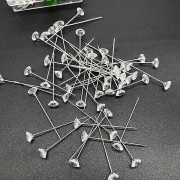 50/100 Stycken Diamant Huvud Knappnål Transparent Kartnål för Korktavla Sy-nålar för Tyg Kläder DIY Sömnadshantverk